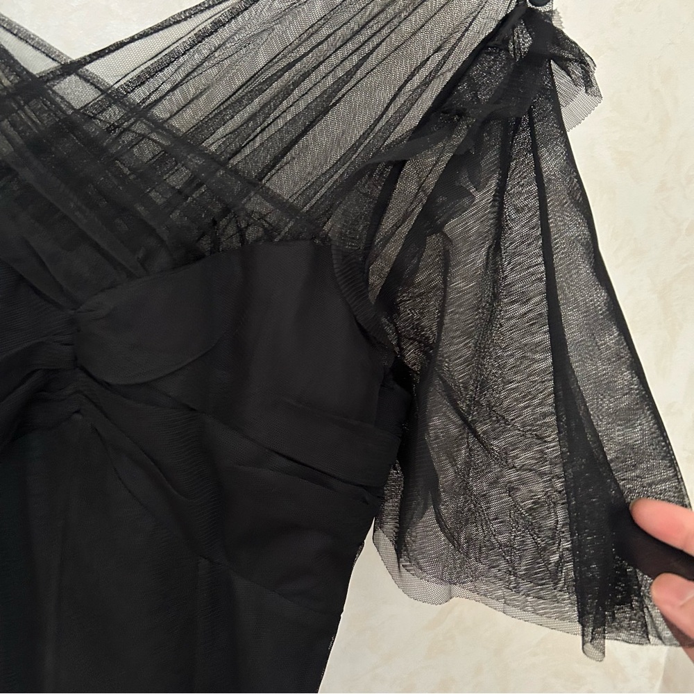 Lovely! Allsaints Madi Tulle dress black size 4 - Picture 9 of 10